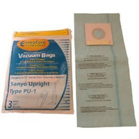 Sanyo Style PU-1 Upright Vacuum Bags - 3 Pack - Generic