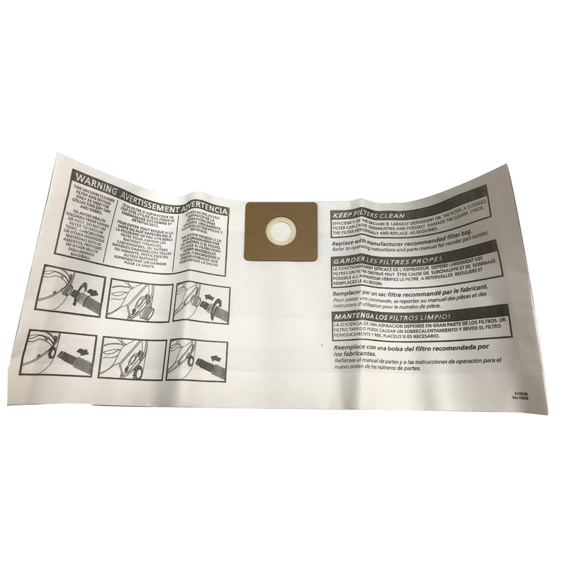 Shop Vac Type LL 9066000 bags