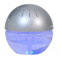 Ecogecko Earth Globe Air Cleaner Silver With LED - UL-75606-0