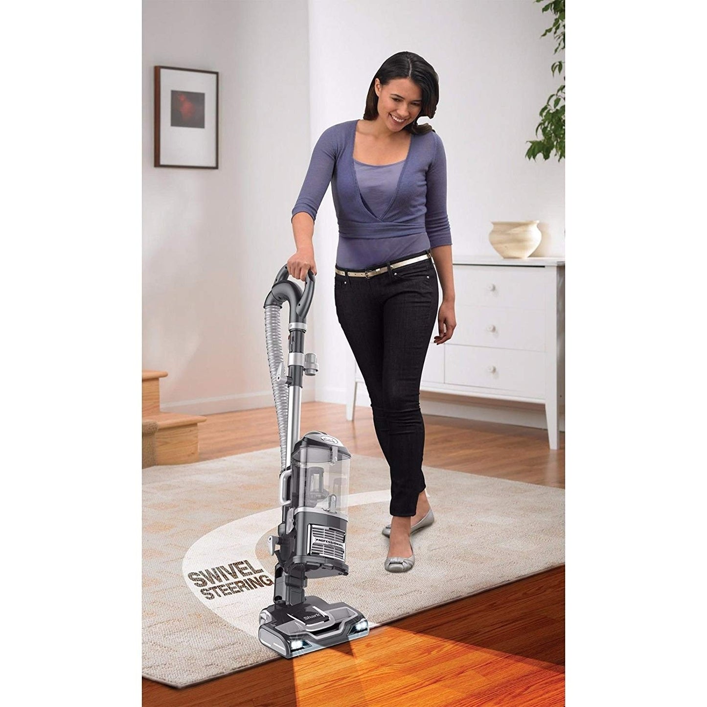 Shark Navigator Powered Lift Away Pro Upright Vacuum, Silver UV540 (Certified Refurbished)