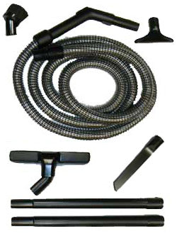 Vacuum Cleaner Attachment Kit with 12 Ft Hose