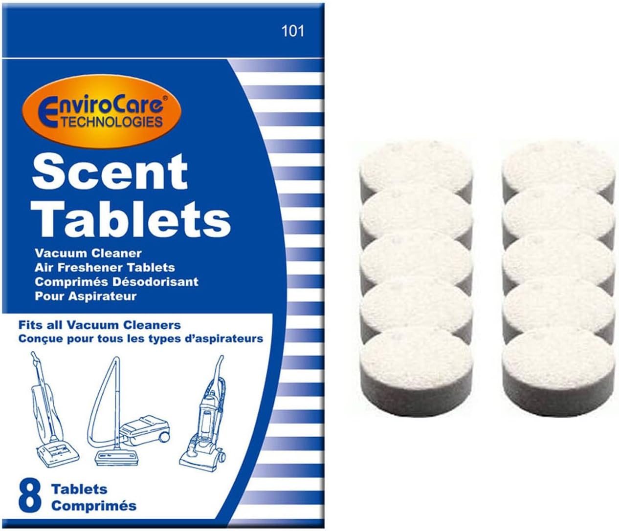 8 Vacuum Cleaner Scent Tablets. Air Freshner Tablets for Bagged Vacuum Cleaners