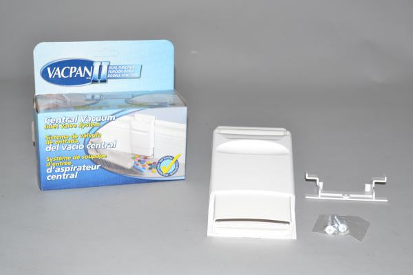 VacPan II Baseboard Inlet Valve/Sweep Inlet White VCPW02-BM, 70A05749A