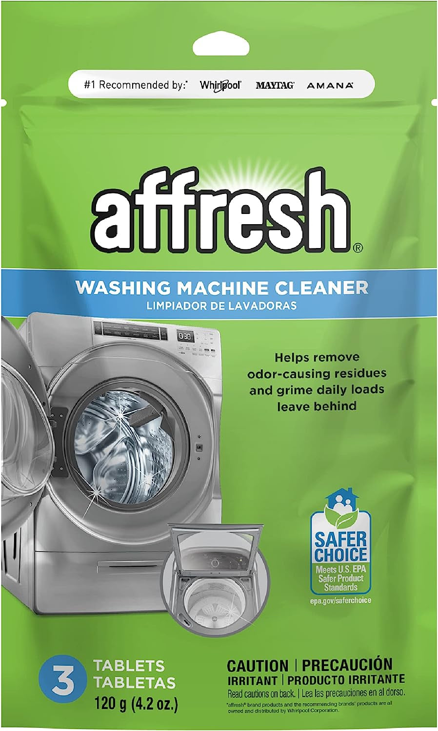 Whirlpool Affresh Washing Machine Cleaner, Cleans Front Load and Top ...