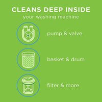 Whirlpool Affresh Washing Machine Cleaner, Cleans Front Load and Top Load Washers, Including HE, 3 Tablets to Clean Washer Tubs