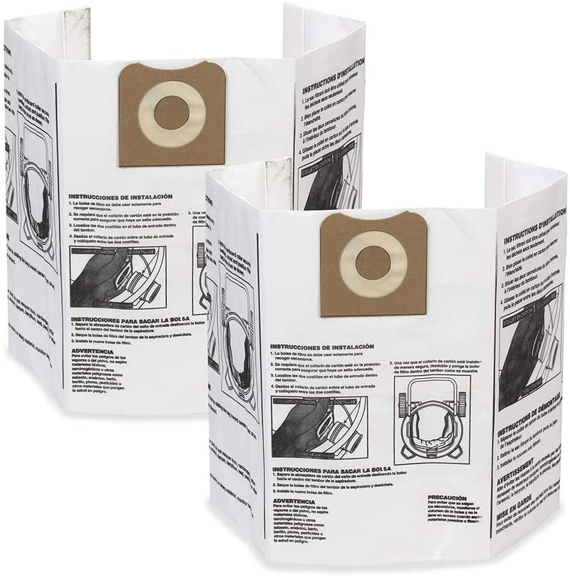 PAPER BAGS-PROTEAM WORKSHOP,2PK,HI EFF,12-16 GAL, WS32200F 