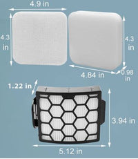 Replacement for Shark Rotator Navigator Lift-Away ADV DuoClean PowerFins Upright Vacuum LA502, LA322, LA301, LA300, UV850 Part XHF320 HEPA Filter