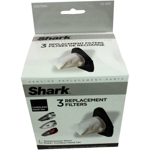 Filter, Handvac Shark Dirt Cup SV735/SV738/SV75 3Pk