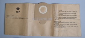 Fein Power Shop Vacuum Cleaner Turbo III Paper Bags 3 Pk Part # GK-TURBOIII 