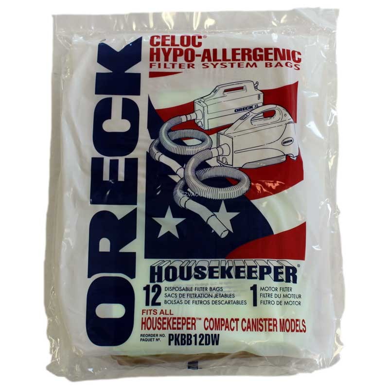 Oreck Buster B Hypo Allergenic Handheld Vacuum Bags Style BB PKBB12DW AB247 