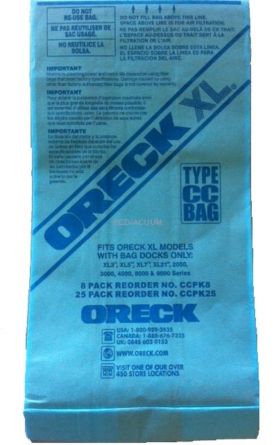 Genuine Oreck XL Buster B Canister Vacuum Bags PKBB12DW Housekeeper Bag by  Oreck – Acevacuums