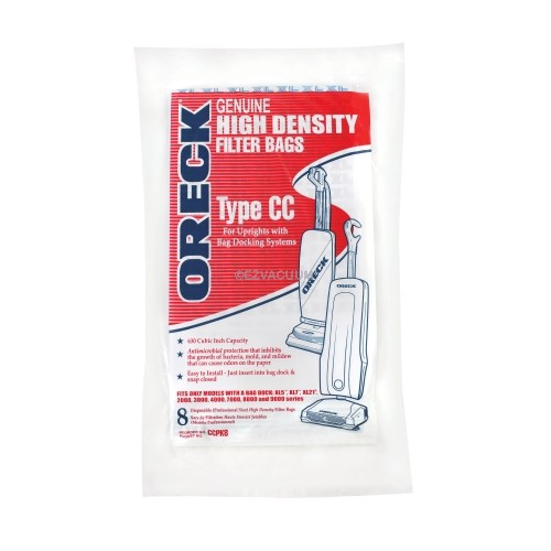 8x Oreck Type CC Vacuum Cleaner Bags CCPK8 Ccpk8dw for sale online
