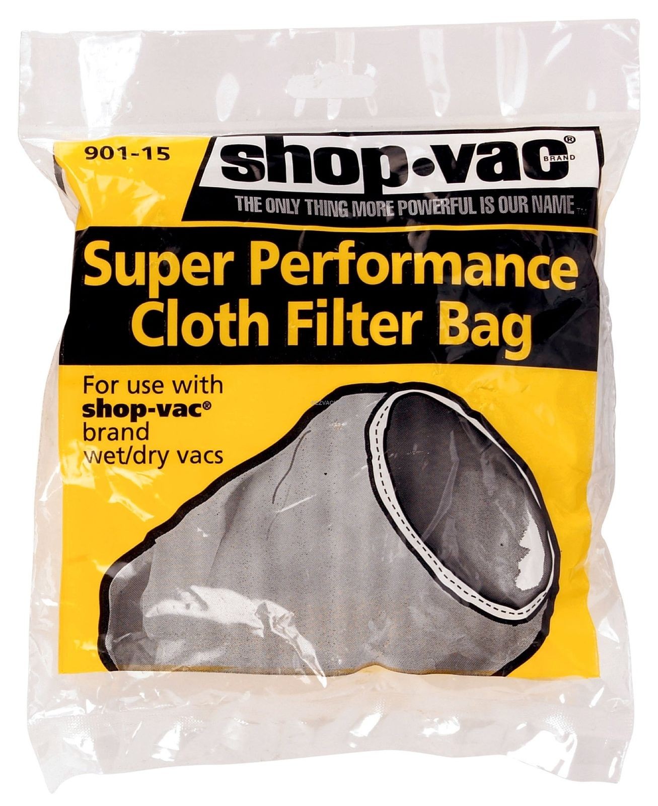 90115-00 Type EE Dacron Vac Super Performance Cloth Filter Bag Shop Vac 90115 