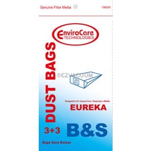 Eureka S - Generic - 3 Vacuum Bags + 3 filters/pack