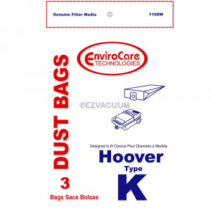Hoover K Vacuum Cleaner Bags 4010028K - Generic - 3 Pack