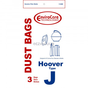 Hoover Type J Vacuum Cleaner Bags Replaces 4010010J - 4 Pack