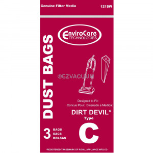 Dirt Devil Type C Vacuum Bags 3-700148-001 - Generic - 3 pack