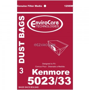 Kenmore 5023 vacuum cleaner bags- 3 Pack 