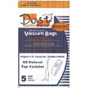GE C Series Swivel Top Canister Vacuum Bags - 5 Pack - Generic