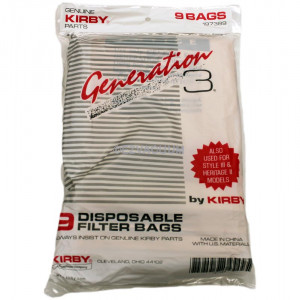 Kirby Style 3 / Generation 3 Vacuum Bags 197389  - 9 Pack - Genuine