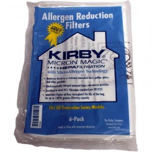Kirby Generation 3, 4, 5, 6, Ultimate G and Sentria Allergen Reduction Filter Synthetic Cloth Bags 6 Pack