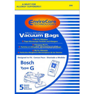 Bosch Type G Vacuum Cleaner Bags BBZ51AFG1U - Generic - 5 pack