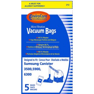 vacuum bag fit Samsung Canister 3500 5900 6300 Bissell VP-95 VP95B 603-2000 