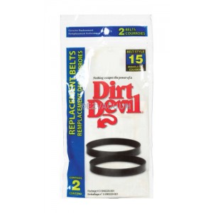 Dirt Devil 3-SN0220-001 , 1SN0220001, Style 15, F15 Vacuum Cleaner Belt - 2 pack