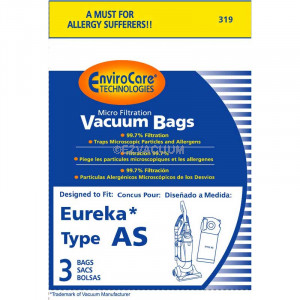 Eureka AS1050 Vacuum Bags - 3 Bags