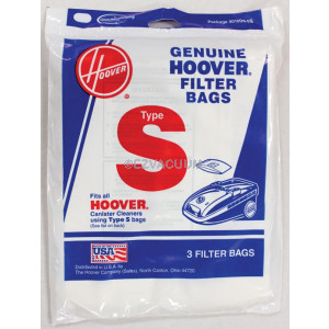 Hoover S Vacuum  Bags 4010064S- Genuine - 3 pack