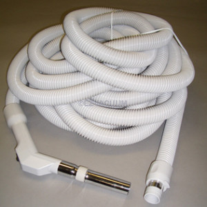 50ft. Standard Central Vacuum Cleaner Low Voltage Crushproof Hose, 50 Feet, With On / Off Power Switch Fits Most Inlets