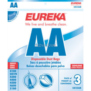 Eureka AA Vacuum Bags 58236B - Genuine - 3 Pack