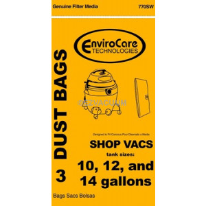 3 Count for sale online EnviroCare 770SW Vacuum Cleaner Bags