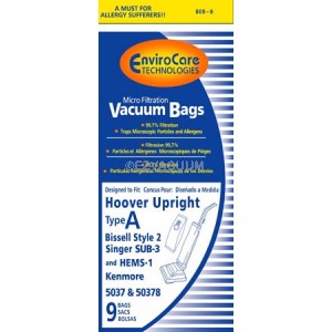 Hoover A Upright Vacuum Bags 4010001A  - Generic - 9 pack
