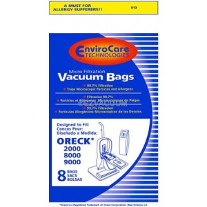 Oreck 8000-9DW  XL Upright *Micro Filtration* Bags NEW - 8 Pack