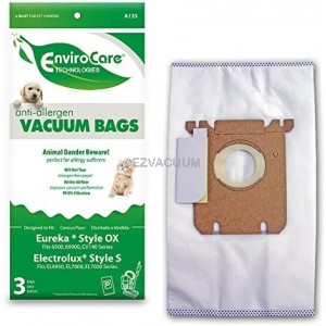 Allergen Vacuum Bags for Electrolux Harmony/Oxygen Style S and Eureka Canisters Style OX