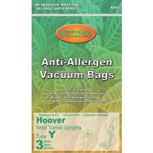 Hoover Y Vacuum  Bags ALLERGEN PERFORMANCE Cloth Bags - Generic - 3 Pack