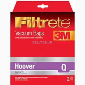 Hoover Type Q Synthetic Bags by Filltrete 3M for Hoover UH30010 - 2 Pack