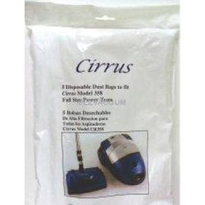 Replacement Cirrus 358 Canister Vacuum Bags - Genuine - 5 pack