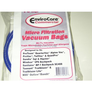 ProTeam/ Windsor/ Sanitaire, NSS Commercial Vacuum Bags #ECC181 - Generic - 10 Pack