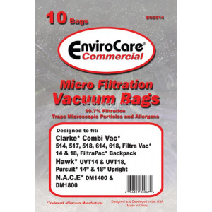 Clarke Combi Vac Commercial Vacuum Cleaner Bags #ECC514 - Generic - 10 pack