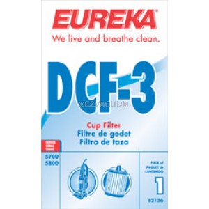 Eureka DCF-3 Dust Cup Filter  62136, 61825, DCF3 - Genuine