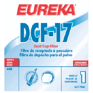 Eureka DCF-17 Dust Cup Filter  63170, 63170A, 63170B DCF17