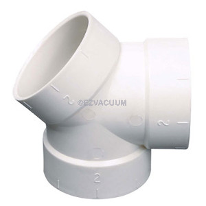 Double Y 15 Degrees Coupling/Elbow Central Vacuum Fitting