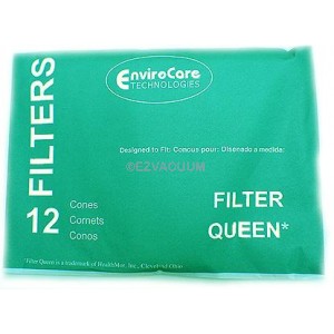 Filter Queen Vacuum Cones -  EnviroCare - 96 Cones Plus 4 Free Belts