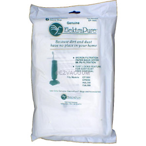 ElektraPure EP-1405 Upright vacuum cleaner bags- Genuine - 6 pack