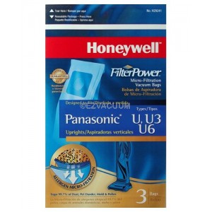 Honeywell FilterPower Micro-Filtration Vacuum Bags - Panasonic Types U, U3, U6