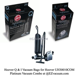 Hoover Type Q AH10000, Type I AH10005 Combo Kit for Hoover UH30010COM Platinum Combo - 2 Bags Each