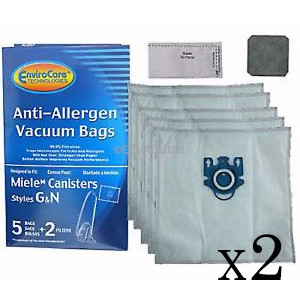 10 Etana Vacuum Cleaner Bag Suitable for Miele Allergy Hepa 700-Replacement Bag