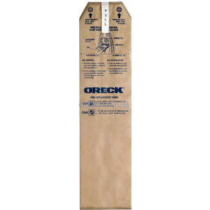 Genuine Oreck Upright Magnesium & Discover Vacuum Cleaner Bags - 6 Pack